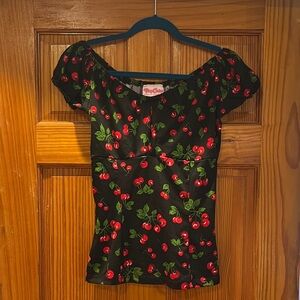 Pinup Couture Black Cherry Ruched top